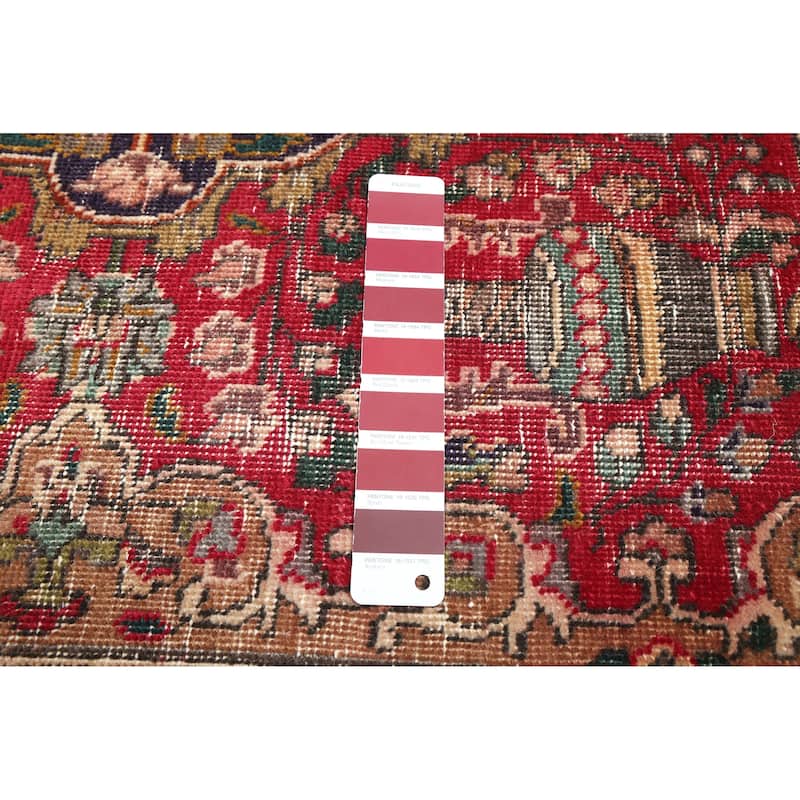 ECARPETGALLERY Hand-knotted Antalya Vintage Red Wool Rug - 6'7 x 9'6
