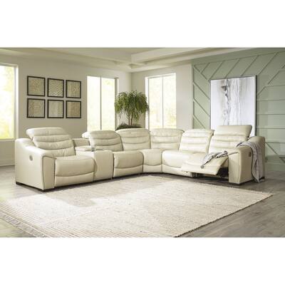 Signature Design by Ashley Center Line 6-Piece Power Reclining Sectional - 138.25"W x 120.5"D x 35"H
