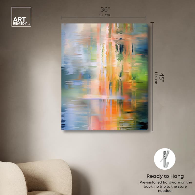 Spectrum's Embrace Canvas by Art Remedy, Gallery Wrapped