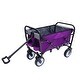 preview thumbnail 47 of 62, Foldable Wagon Cart with Strapping System, Utility Wagon Cart for Camping Shopping Sports Gardeing Fishing All-Terrain Wheels