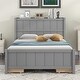 preview thumbnail 13 of 32, Wood Platform Beds Frame Full Size Storage Bed with Storage Shelves Headboard and 4 Drawers, Support Slats, Space Saving Storage