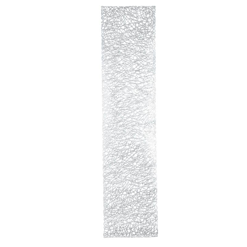 Home Details Rope Laser Cut Table Runner - Silver - 59" x 13.75"