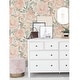 preview thumbnail 2 of 5, Rose Peachy Keen Peel & Stick Wallpaper - 216in x 20.5in x 0.025in