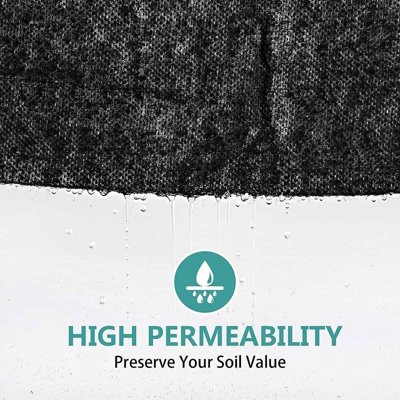 Agfabric WB15-4x50ft Landscape Fabric Non Woven Weed Control Fabric - 4x50ft