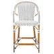 preview thumbnail 55 of 68, SAFAVIEH California Outdoor Bistro 26-inch Counter Stool with Arms - 23" W x 26" D x 43" H