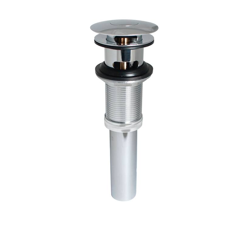 Keeney Push Button Bathroom Sink Drain with Overflow - N/A