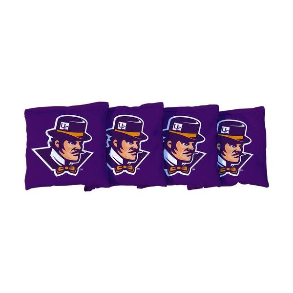 slide 2 of 3, University Of Evansville Purple Aces Purple Cornhole Bags All-Weather Resin Filled