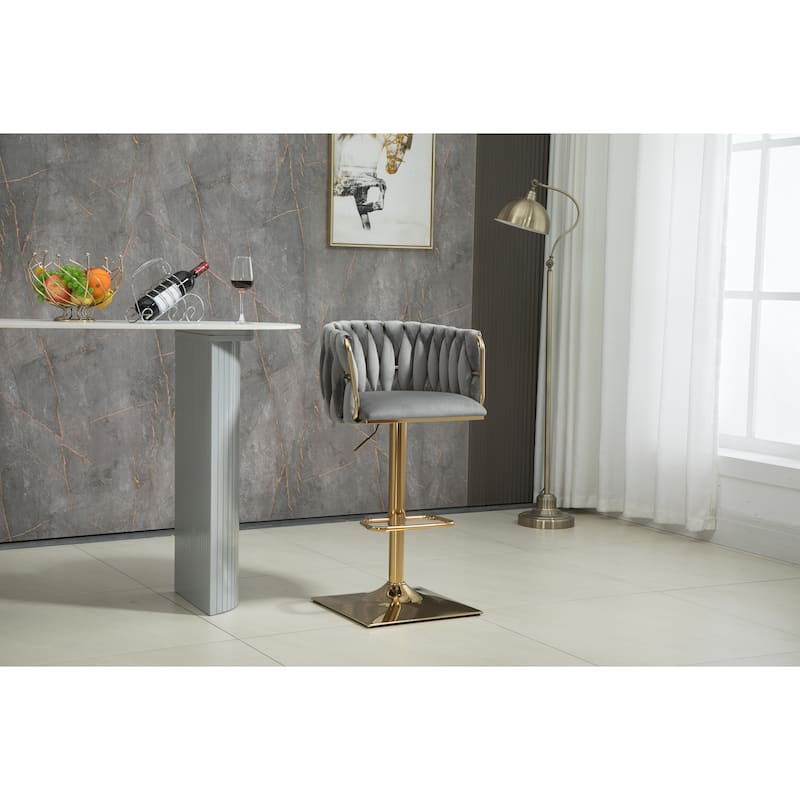 Vintage Bar Stools with Footrest