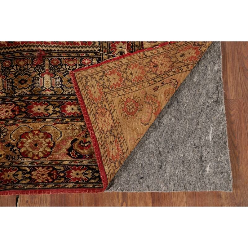 100% Silk Anatolian Turkey Foyer Rug Hand-Knotted Wool Carpet - 4'1" x 5'8"