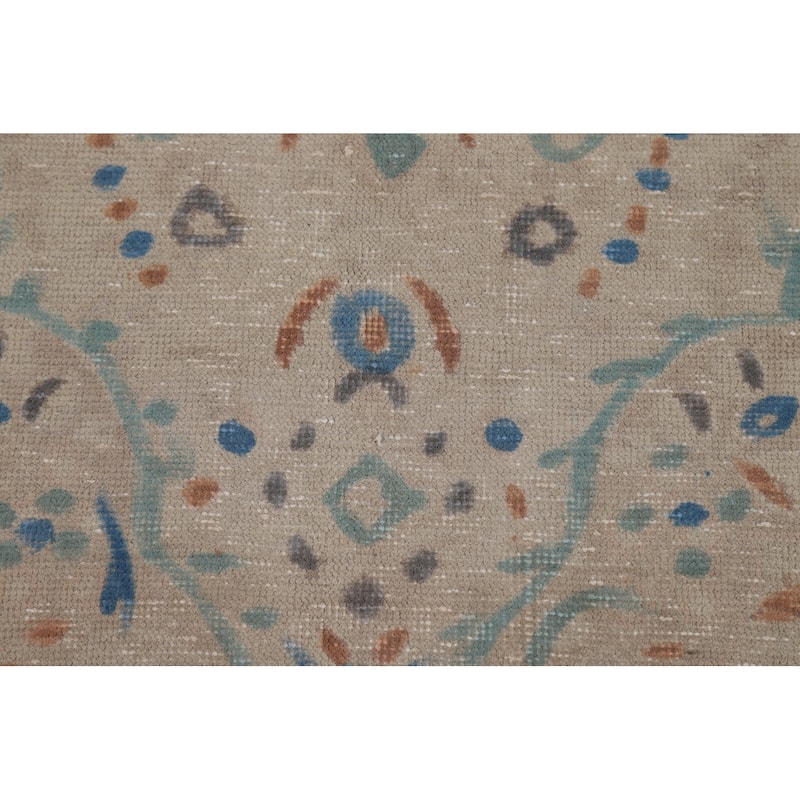 Tabriz Persian Area Rug Handmade Floral Wool Carpet - 8'3"x 11'3"