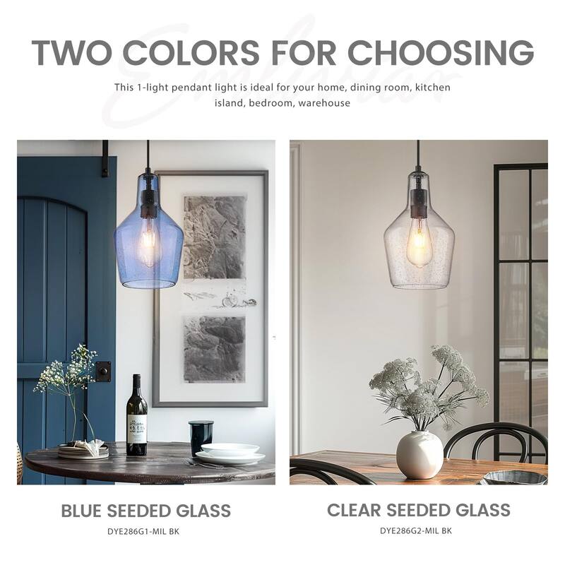 1-Light Adjustable Kitchen Pendant Light