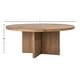 preview thumbnail 18 of 39, Landon Round Reclaimed Pine Natural Finish Dining Table with Cross Base