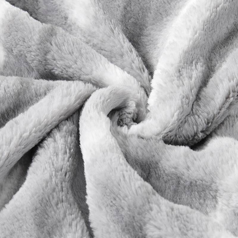 Amanda Stripe fauxfur Throw Pillow Covers Set of 2, NO INSERT