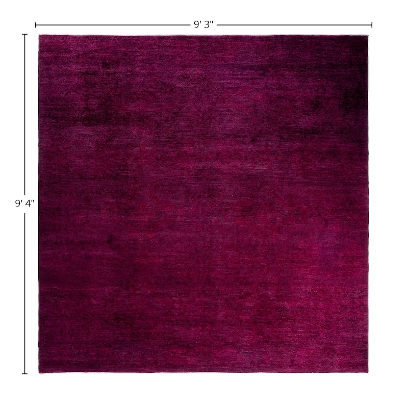 Vibrance One-of-a-Kind Hand-Knotted Area Rug - Red, 9' 3" x 9' 4" - 9' 3" x 9' 4"