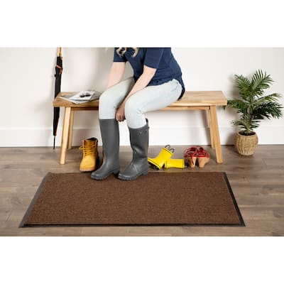 Ribbed Rectangular Outdoor Doormat - 30" x 48" - other-rug-size