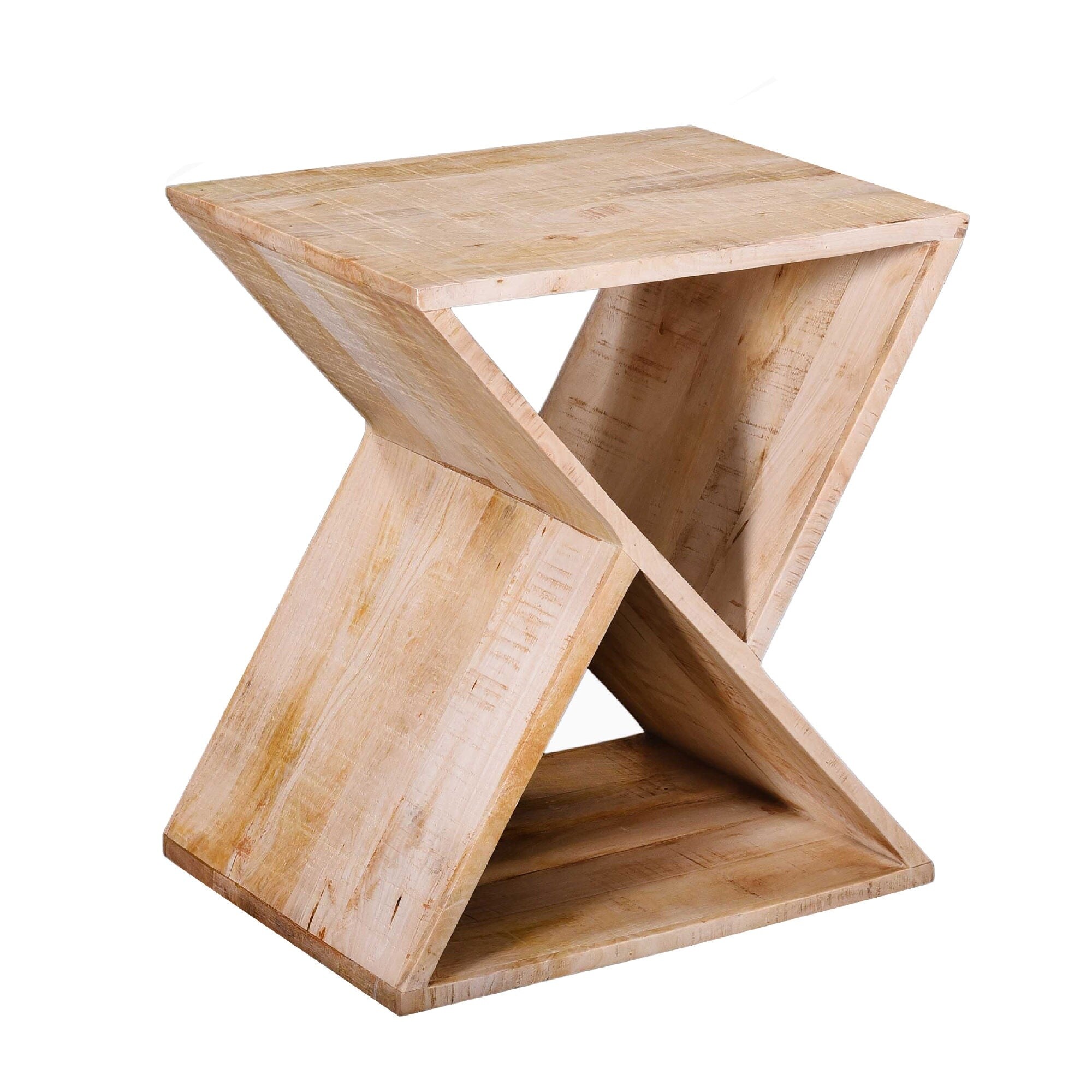 shop now for the handcrafted mango wood z shaped end table