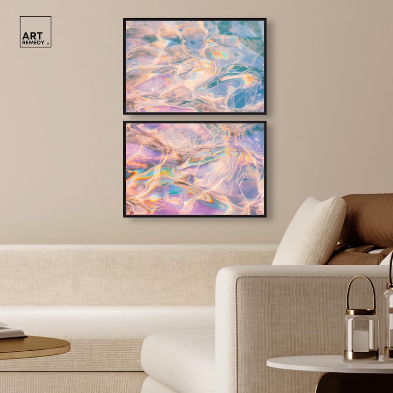 Metallic Drift II Canvas Set of 2 by Art Remedy