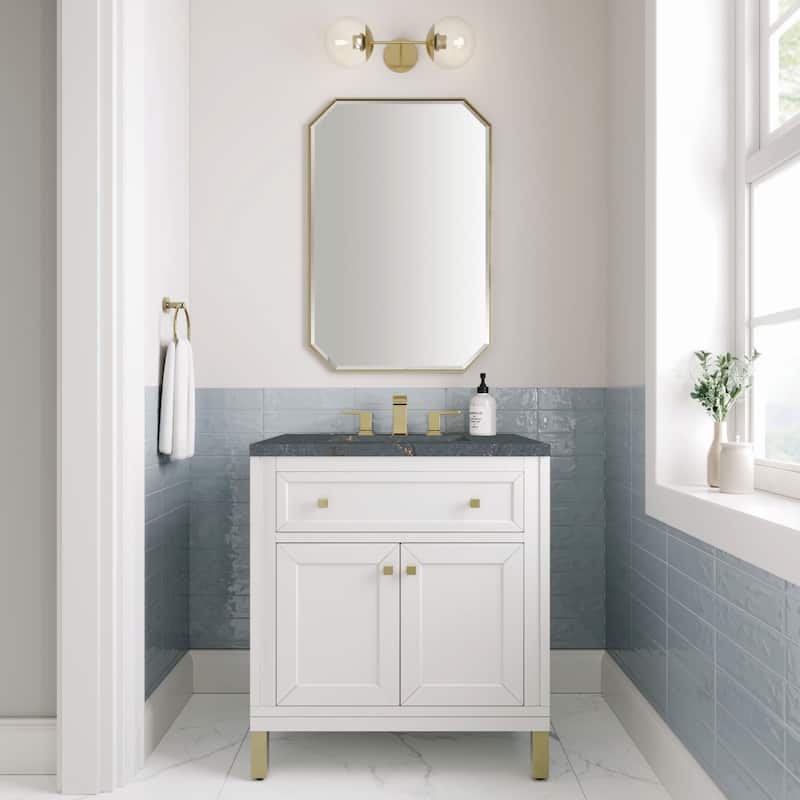 James Martin Vanities 305-V30-3PBL Chicago 30" Single Basin Wood