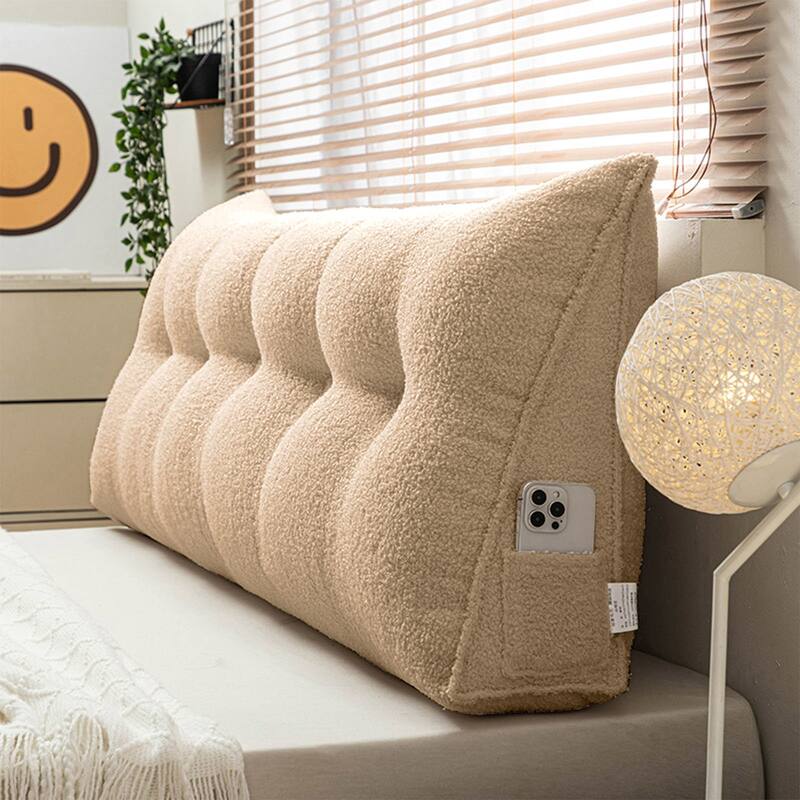 Triangular Bed Rest Wedge Headboard Pillow Back Support Reading Pillow
