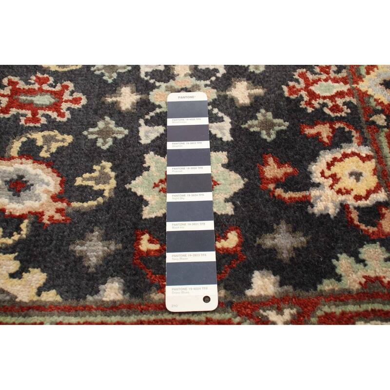 ECARPETGALLERY Hand-knotted Serapi Heritage Dark Navy Wool Rug - 2'6 x 9'9