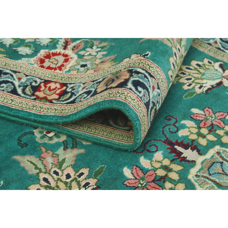 Pak-Persian Emilee Turquoise/Navy Runner - 2'7" x 10'1"