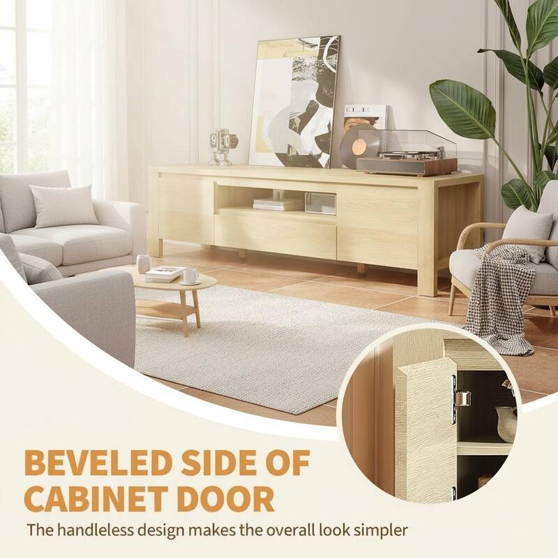 TV Stand, with Doors and Cabinet