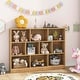 preview thumbnail 7 of 18, Costway 10-Cube Bookcase 41" Wooden Toy Storage Organizer for Kids - See Details