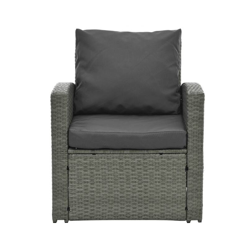 5 Set Wicker Furniture,Patio Furniture,Seasonal PE Wicker Furniture