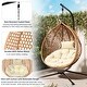 preview thumbnail 19 of 77, Wicker Hanging Egg Chair for Indoor and Outdoor Relaxation