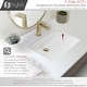 preview thumbnail 6 of 11, STYLISH 20 3/8 inch Rectangular Undermount Porcelain Bathroom Sink with two Overflow Finishes included