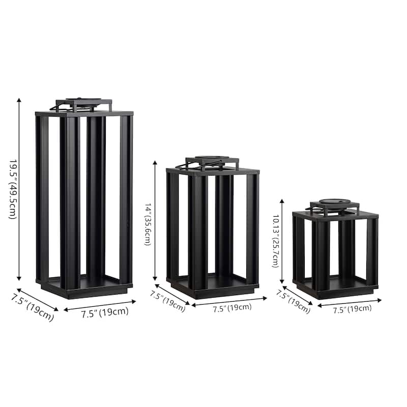 Leland Modern Indoor/Outdoor LED Solar Powered Lanterns, By JONATHAN Y - 19.50