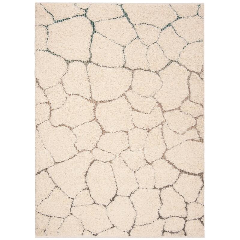 SAFAVIEH Santorini Shag Juana Abstract 1.2-inch Thick Rug