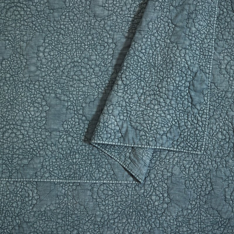 Spartina 449 Mystic Floral 3-Piece Solid Lightweight Quilt Set