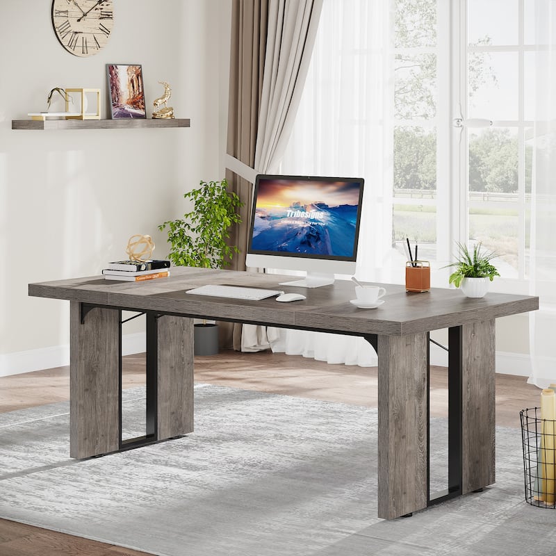 70.9” Large Executive Desk for Home Office