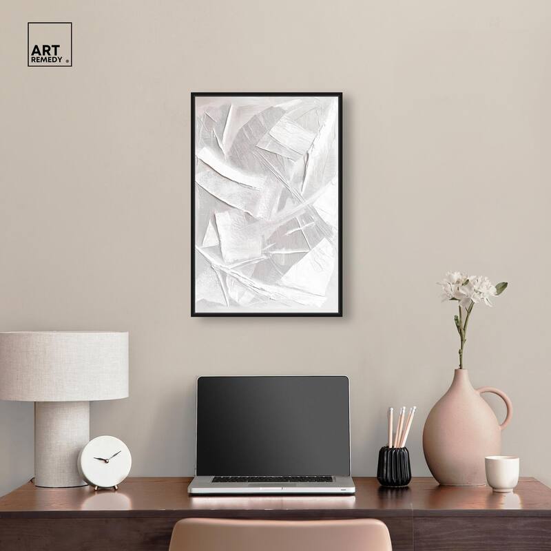 Thick White Texture II Canvas by Art Remedy