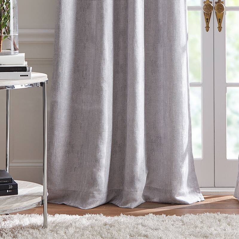 KARL LAGERFELD PARIS Ember Jacquard Curtain Panel Pair