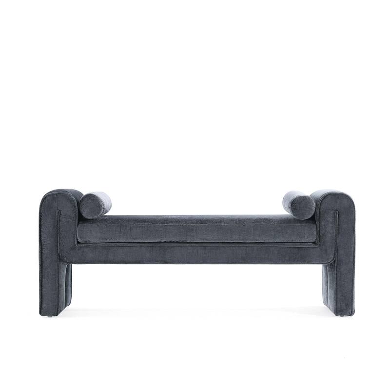 Manhattan Comfort Modern Concord Chenille 59 Inch Bench