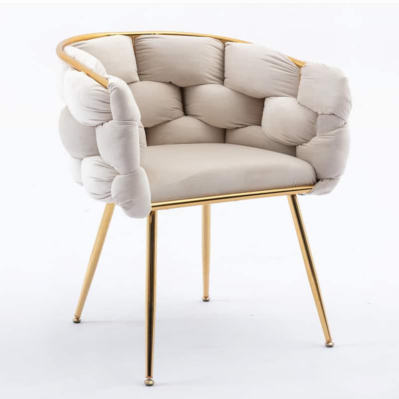 Modern Luxury Velvet Single Sofa Chair, Set of 2