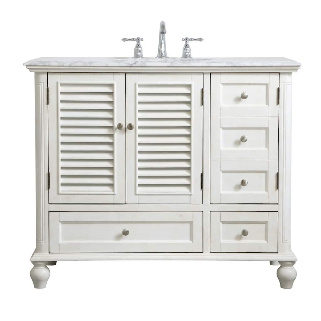 Elegant Lighting VF30542 Rhodes 42" Free Standing Single Basin Vanity