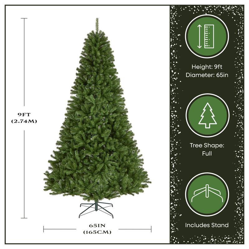 National Tree Company 9 ft. North Valley Spruce Hinged Tree - 9 Foot