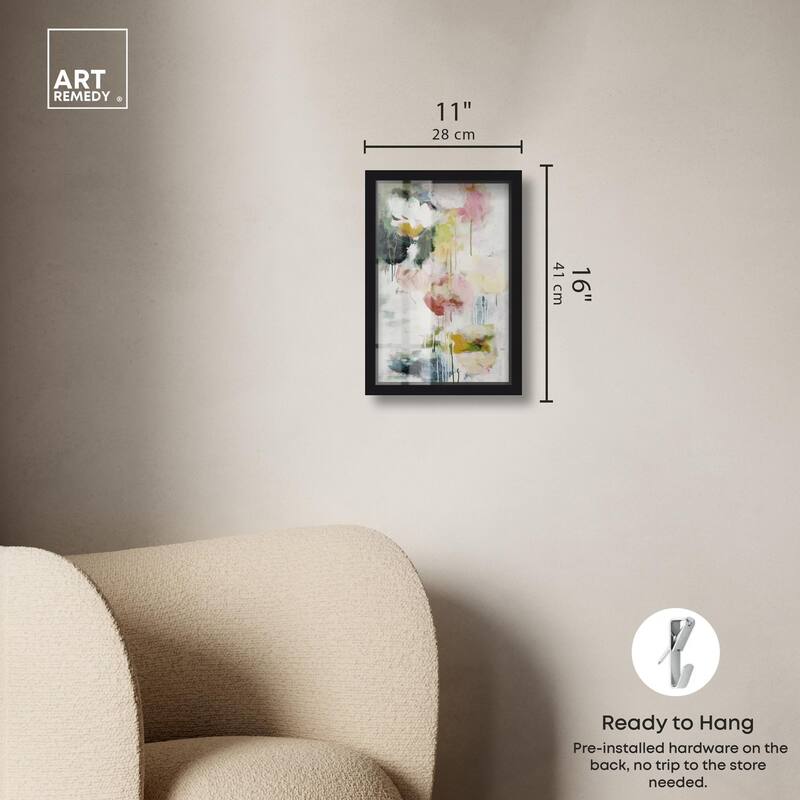 Dripping Colors III Shadowbox by Art Remedy