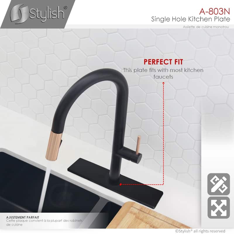 STYLISH Single Hole Kitchen Faucet Plate