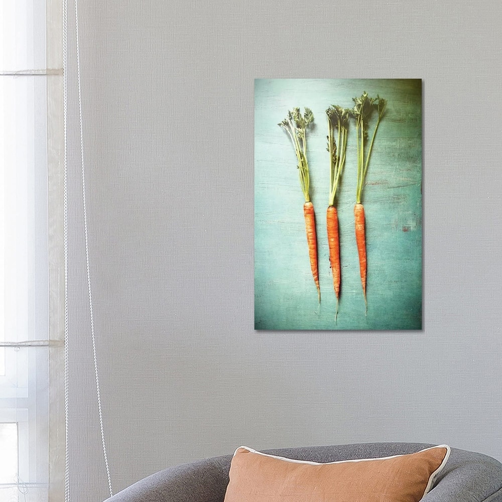 iCanvas "Three Carrots" by Olivia Joy StClaire Canvas Print