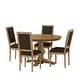 preview thumbnail 45 of 62, Remuda Upholstered 5 Piece Circular Dining Set by Christopher Knight Home