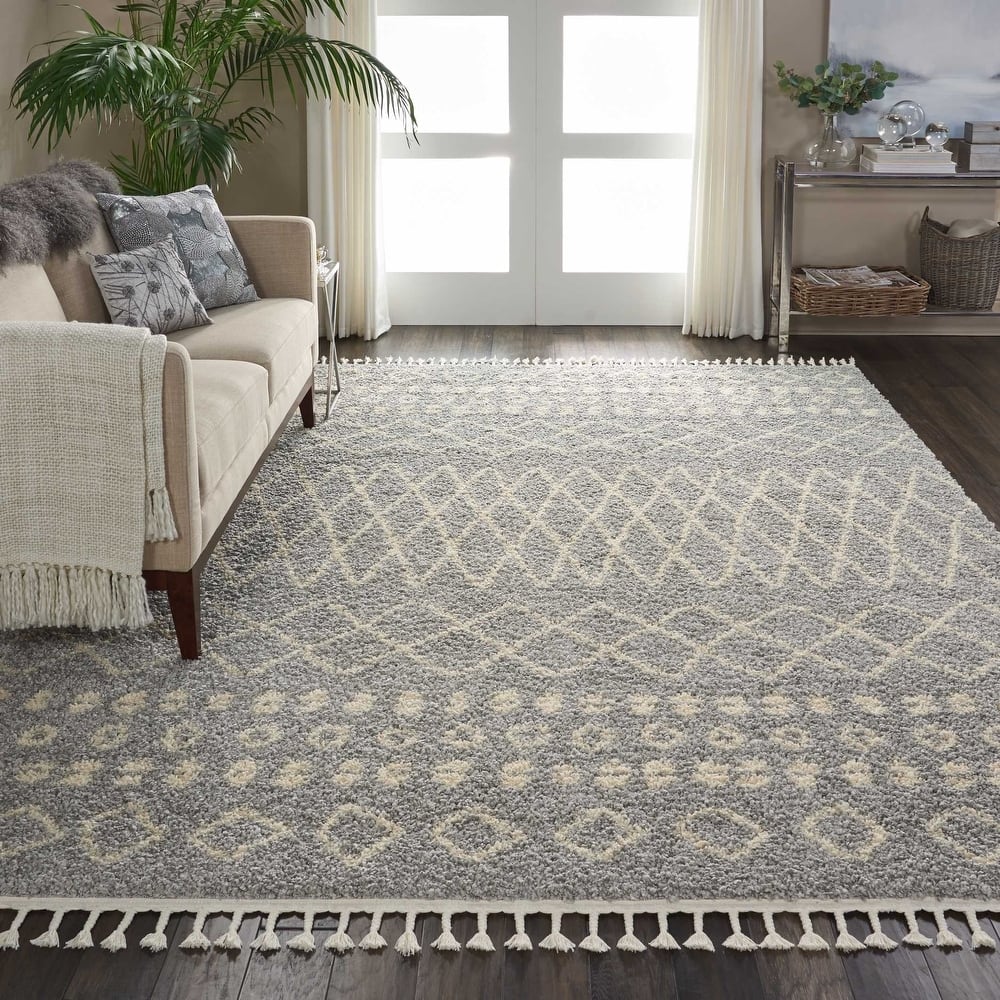 Nourison Moroccan Shag Plush Boho Area Rug