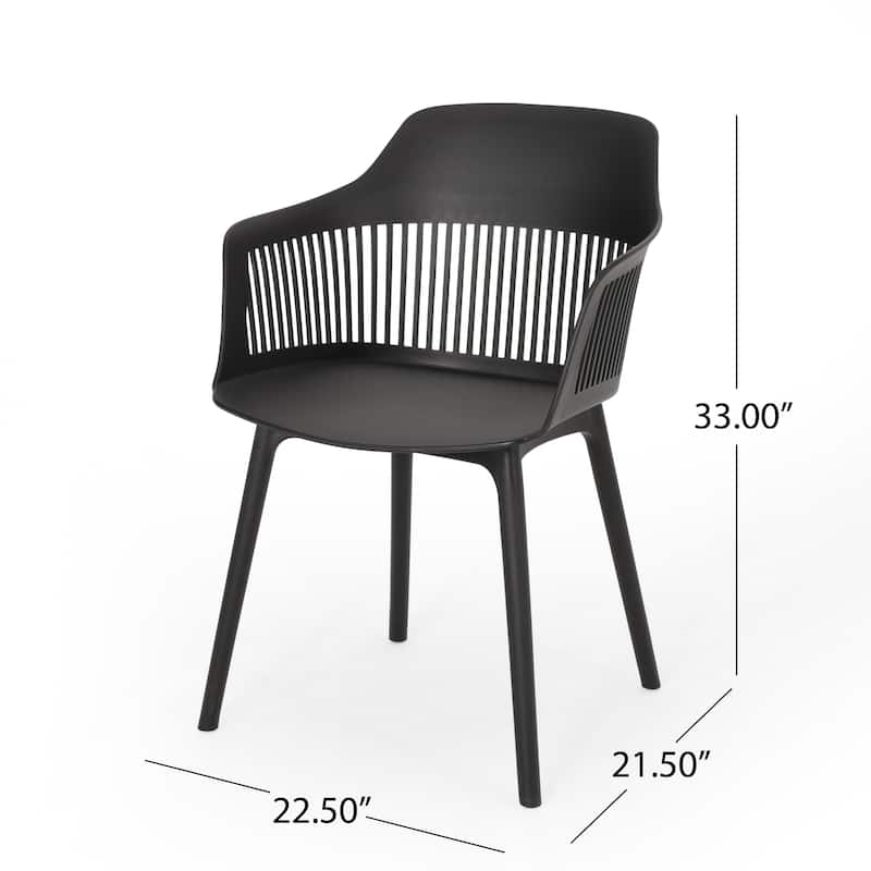 Outdoor Dining Chair - Black