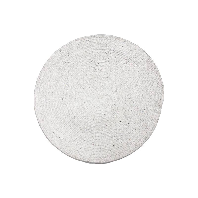 Printed Cotton Rope Placemat (Double Poinsettia) - Set of 12