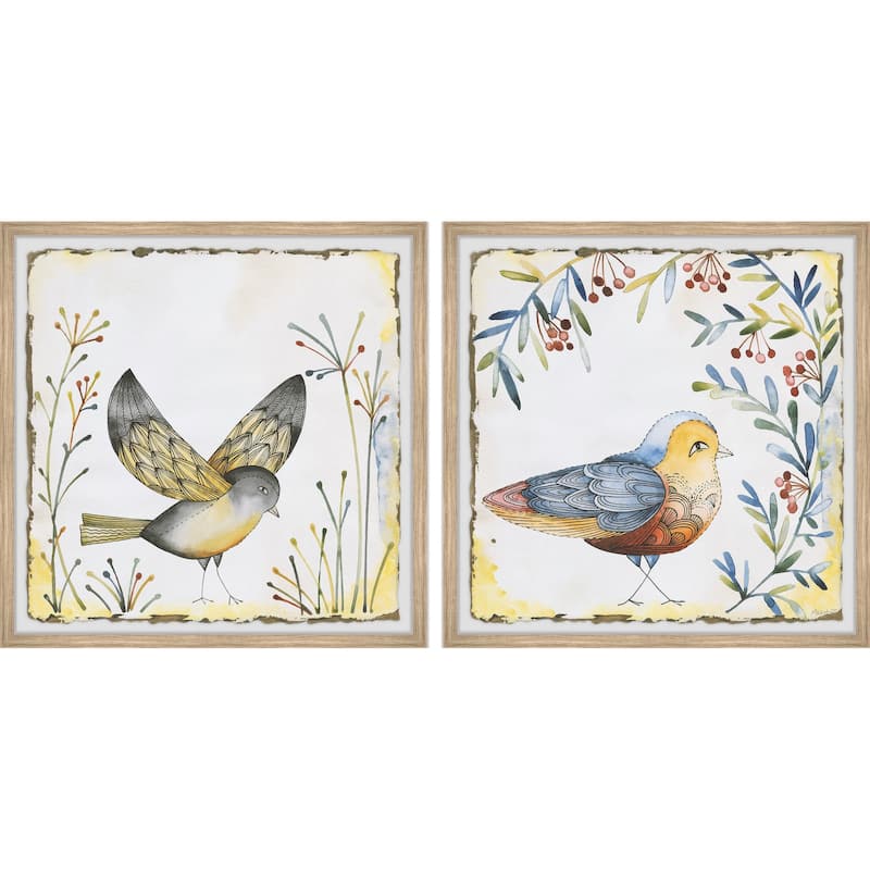 Birds of Spring Diptych