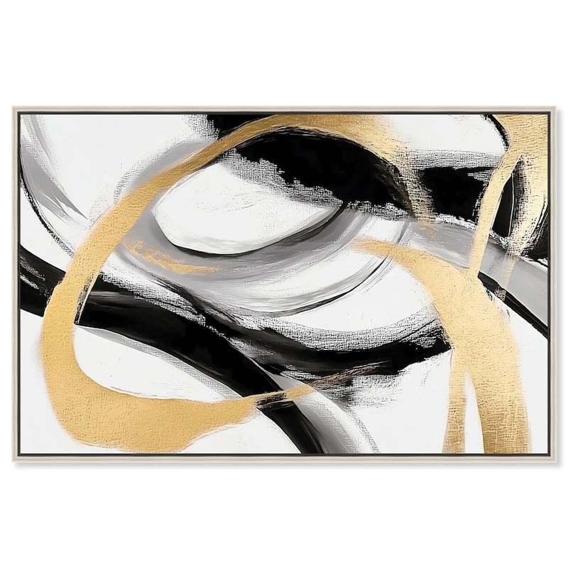 Midas Arc I Canvas by Art Remedy - Silver - 15" x 10"