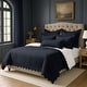 preview thumbnail 2 of 3, Elsie Lace True Navy 6 Piece Coverlet Set